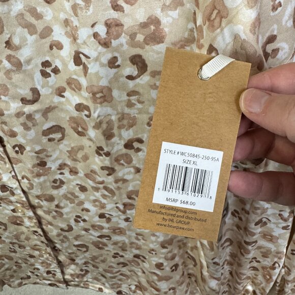 L, XL - BEARPAW - Rayon Sleepwear Set Leopard Animal Print NEW $68 msrp - Picture 5 of 8